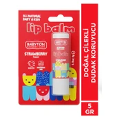 Babyton Bebek ve Çocuklar İçin Doğal Dudak Koruyucu Balm Çilek - 3
