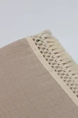 Bistyle Organik Müslin 80x90 Fistolu Battaniye 70112 Bej - 3