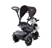 Babyhope 127A Little Panda 3 Tekerli Kontrollü Bisiklet (Pedli) Gri - 3