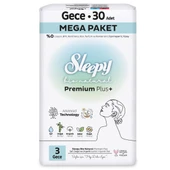 Sleepy Bio Natural Premium Plus Mega Gece Ped 30 Adet - 2