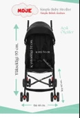 Moje Simple Pratik Baston Bebek Arabası Gri - 4