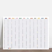 2026 Yıllık Planlayıcı Duvar Takvimi, Rengarenk Aylar thumbnail 2