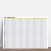2026 Yıllık Planlayıcı Duvar Takvimi, Sade, Modern, Fonksiyonel Tasarım - 2