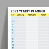 2026 Yıllık Planlayıcı Duvar Takvimi, Sade, Modern, Fonksiyonel Tasarım - 4