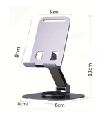 FitPlus K72 Metal 360 Döner Katlanır Masaüstü Telefon ve Tablet Standı - 2
