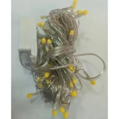 10m 100 Led Damla Uçlu Led Işık Beyaz Işık Şeffaf Kablo - 2