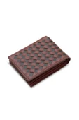 Guard Örgü Desenli Taba Kahve Hakiki Deri Erkek Cüzdanı P878 thumbnail 1