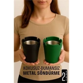 Kokusuz Dumansız Küllük - 2 li Küllük Seti Kafe Küllüğü Restoran Küllüğü Masaüstü Küllük - 2