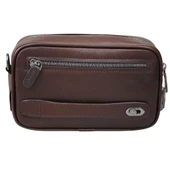 Guard Kristal Kahve Hakiki Deri Şifreli El Çantası Erkek / Kadın P1692 thumbnail 3