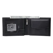 Guard Siyah Temi Bozuk Para Bölmeli Hakiki Deri Erkek Cüzdanı P50 thumbnail 2