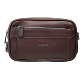 Guard Kristal Kahve Hakiki Deri Şifreli El Çantası Erkek / Kadın P1692 thumbnail 1