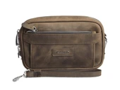 Guard Kahve Crazy Hakiki Deri Şifreli El Çantası Erkek / Kadın P1692 thumbnail 4