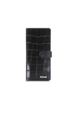 Guard Large Croco Siyah Kart ve Para Slotlu Hakiki Deri Telefon Cüzdanı Erkek / Kadın P3032 thumbnail 1