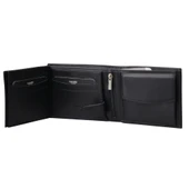 Guard Siyah Temi Bozuk Para Bölmeli Hakiki Deri Erkek Cüzdanı P50 thumbnail 3