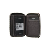 Guard Fermuarlı Kahverengi Hakiki Deri Mini Cüzdan Erkek / Kadın P796 thumbnail 3