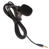 Hello HL-5344 Siyah 3.5 Mm 3 Boğumlu AUX Kablolu Yaka Ve Youtuber Mikrofonu - 1