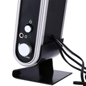 Magicvoice HY-218 1+1 USB İnce Tasarım Siyah Hoparlör - Speaker - 2