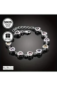 Love Sparkle 925 Ayar Gümüş Bileklik Sevgililer günü , annenize verilecek en güzel gümüş hediyesi - 2