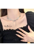 Aurelya Choker Gümüş Kolye Sevgililer günü , annenize verilecek en güzel gümüş hediyesi - 3