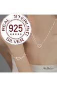 TrueLove 925 Ayar Gümüş Bileklik Kolye Set Sevgilinize, annenize verilecek en güzel gümüş hediyesi - 2