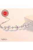 Sakura 925 Ayar Gümüş Bileklik Sevgililer günü , annenize verilecek en güzel gümüş hediyesi - 3