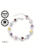 Love Sparkle 925 Ayar Gümüş Bileklik Sevgililer günü , annenize verilecek en güzel gümüş hediyesi - 3