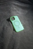 İphone 13 Uyumlu Sert Silikon Magsafeli Kılıf - 1