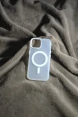 İphone 14 Uyumlu Sert Silikon Magsafeli Kılıf - 2