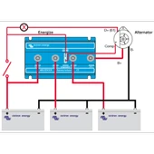 Victron Energy Argodiode 1 Giriş 3 Çıkış 180 Amper Akü İzolatörü 180-3AC (ARG180301020) thumbnail 2
