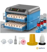 Tam Otomatik 128 Yumurta Kapasiteli Kuluçka Makinesi - Civciv Kaz Hindi Ördek Yetiştiriciliği Wifi Kamera Hediyeli thumbnail 4