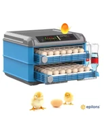 Tam Otomatik 128 Yumurta Kapasiteli Kuluçka Makinesi - Civciv Kaz Hindi Ördek Yetiştiriciliği Wifi Kamera Hediyeli thumbnail 5