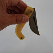 Tapan Cep Çakısı 19 cm Paslanmaz Sarı - 4