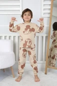Cute Michey Çizgi Yüzler Desenli Erkek Çocuk Pijama Takımı thumbnail 1