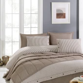 Schafer Home Loria Yatak Örtüsü Nevresim Seti 7 Parça-Bej - 9