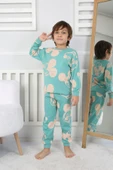 Cute Michey Çizgi Yüzler Desenli Erkek Çocuk Pijama Takımı thumbnail 9