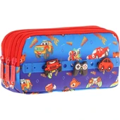 Kaukko Kıds 3 Bölmeli Kalem Çantası (fancy Car)krn-L8258 - 1