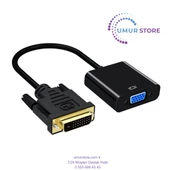 Dvı-D 24+1 Erkek To VGA Dişi Çevirici Adaptör Kablo - 1
