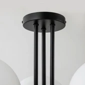 Rsylight 3'lü Modern Siyah Kaplama Plofyoner Wayli 8'li Modern Siyah Avize ve Sarkıt Avize thumbnail 4