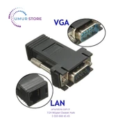 VGA Extender RJ45 Cat5/cat6/cat7 Uzatıcı Çevirici (2'li Paket) thumbnail 2