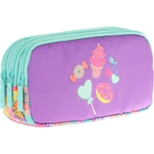 Kaukko Kıds 3 Bölmeli Kalem Çantası (paterned Sugar)krn-L8231 thumbnail 1