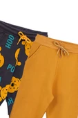 2'Li Basic Şardonlu 2 İplik Eşofman Set ( Winnie The Pooh - Hardal ) - 2