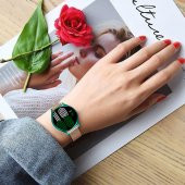 KNY Samsung Galaxy Watch 4 Classic 46 MM İçin 360 Kapatan Renkli Gard Kapak Yeşil - 4