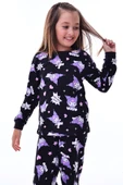 2'Li Sevimli Sky ve Mixed Kuromi Desenli Kız Çocuk Pijama Takımı thumbnail 7