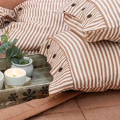 Schafer Home Loria Yatak Örtüsü Nevresim Seti 7 Parça-Turuncu - 7