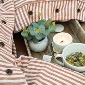 Schafer Home Loria Yatak Örtüsü Nevresim Seti 7 Parça-Turuncu - 8