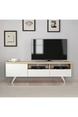 BMdekor Tv Sehpası Berrak Beyaz Safir Meşe 150 Cm - 2