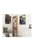 BMdekor Kitaplık Sky Teak Beyaz - 1