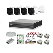 Dahua 2mp 4 Kameralı Dış Ortam Ahd Hd-cvi Full Kamera Seti 500gb Disk - 1