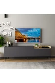 Meltem Çelik - BMdekor Tv Sehpası Muya Antrasit Safir Meşe thumbnail 2