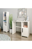 Meltem Çelik - BMdekor Çalışma Masası ve Kitaplık Set Kutay Beyaz - 1